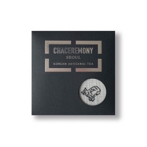 Handcrafted Korean tea coaster – stamped with traditional motif on unbleached cotton