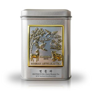 BEOTKKOTCHA cherry blossom tea with loose Korean cherry blossom buds – 10g herbal infusion in elegant packaging