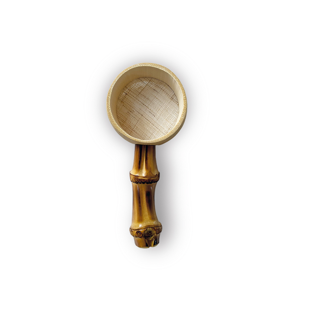 Bamboo tea strainer – traditional Korean filter with fine mesh for loose leaf tea
